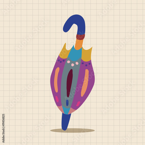 Umbrella theme elemets vector,eps
