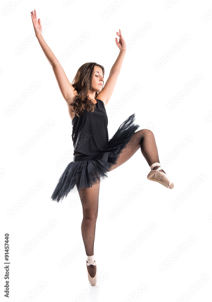 Woman dancing ballet