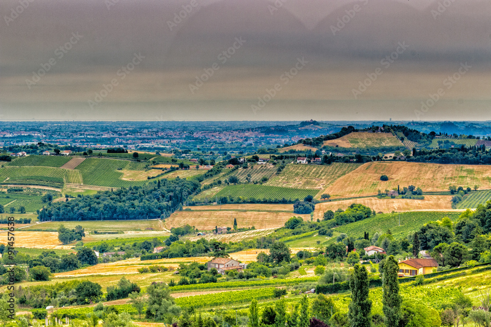 Countryside of Romagna in Italy