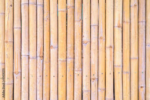 Close up of Bamboo Wall for Background.