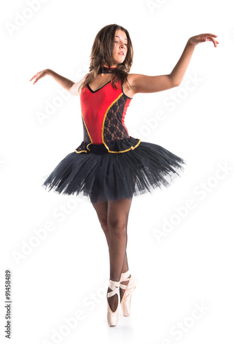 Young ballet dancer with tutu