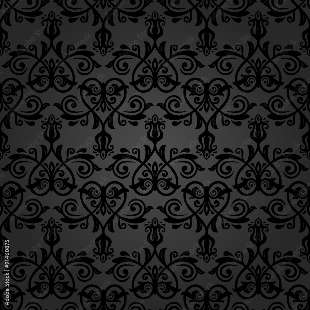 Damask Seamless Dark Pattern Damask Seamless Dark Pattern