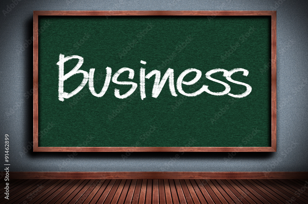 Obraz premium business on chalkboard