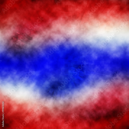Nebula background with the concept of the Thailand national flag