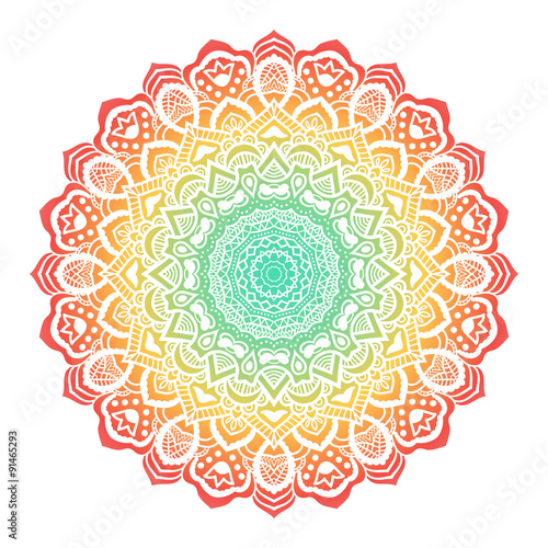 Canvas Print Vector mandala ornament