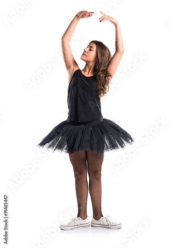 Young ballet dancer with tutu