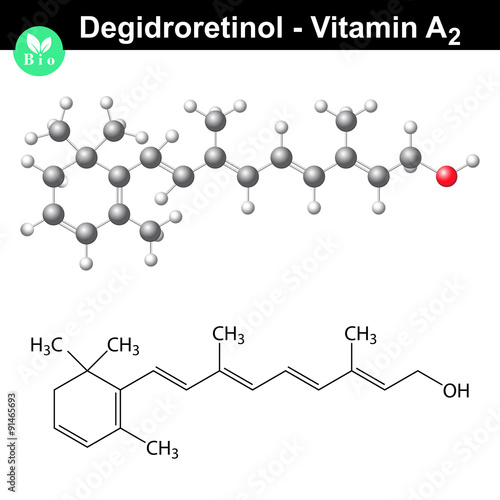 Degidroretinol structural formula