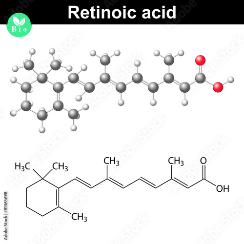 Retinoic acid structural chemical formula