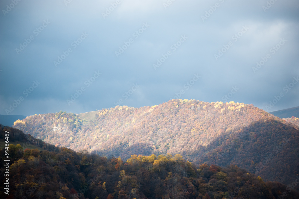 autumn mountains and the sky autumn mountains and the sky