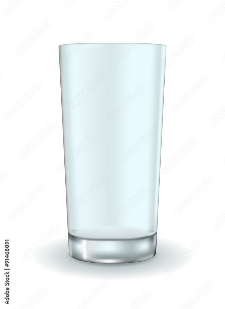Glass. Empty water glass Glass. Empty water glass
