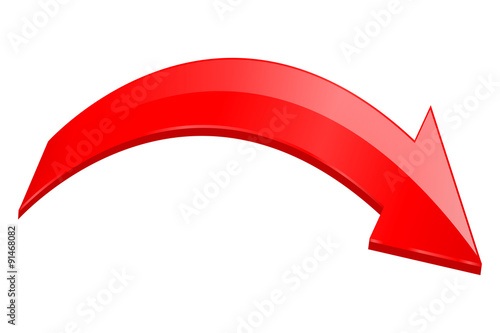Red Indication arrows. Down arrows, statistic financial graphic. 