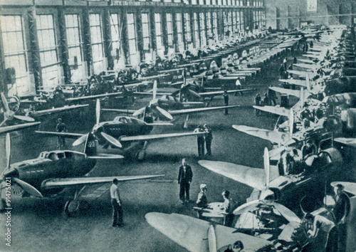 Aircraft factory ca. 1943 photo