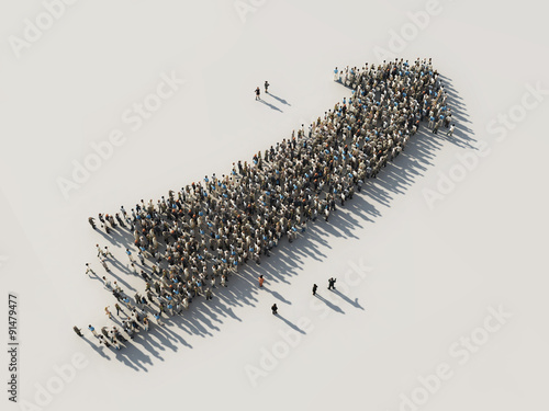 Fotografija arrow of crowds