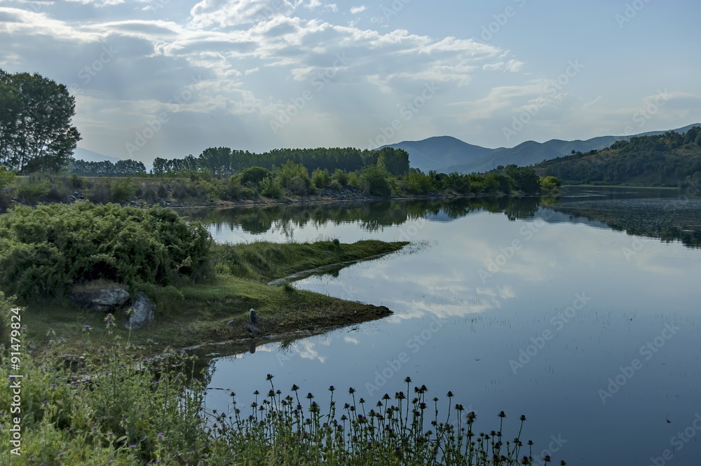 Kerkini lake eco-area at nord Greece by Struma river