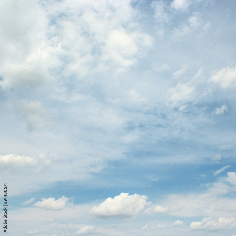 Obraz premium blue sky and beautiful white clouds