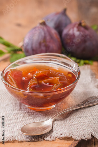 Fig jam  with fresh figs