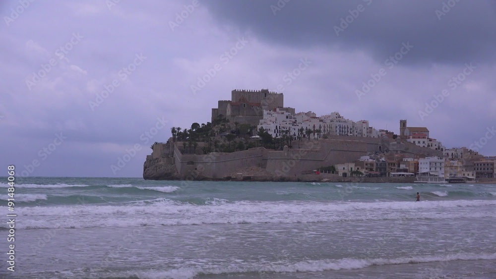 The beautiful castle on the peninsula of Castellon, Spain. The beautiful castle on the peninsula of Castellon, Spain.