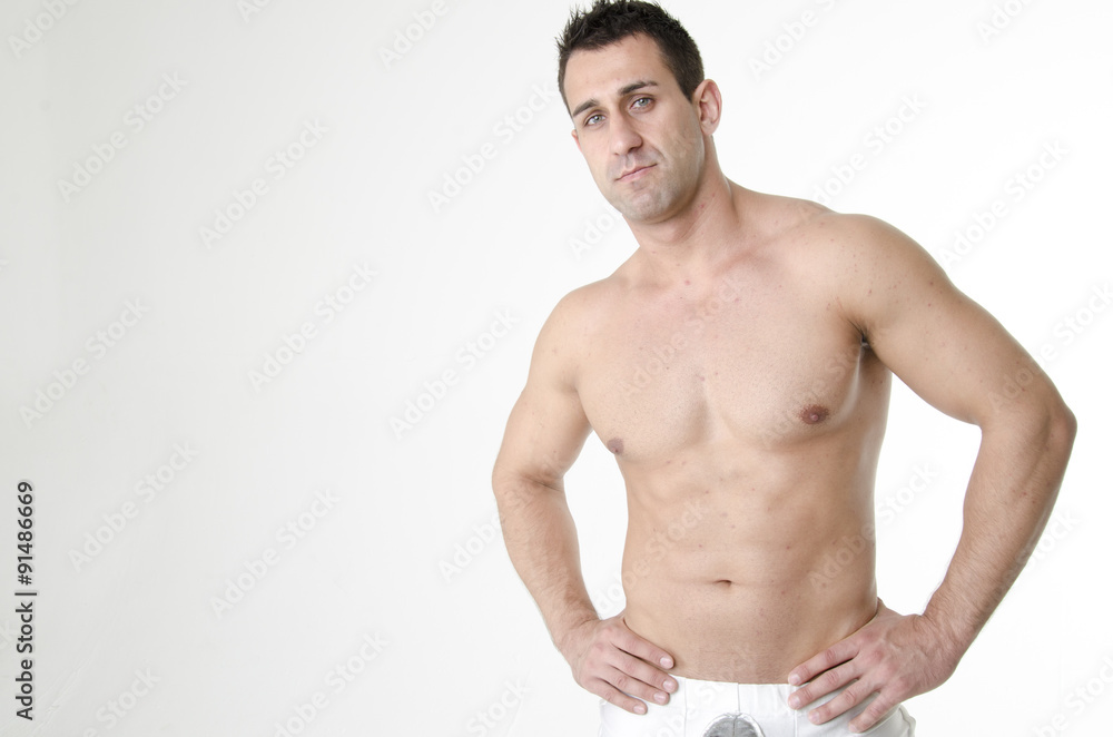 Fototapeta premium Muscular man posing 