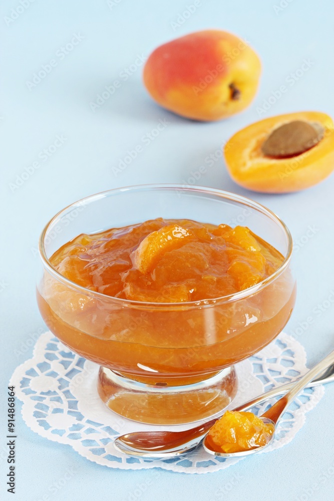 Homemade delicious apricot jam Homemade delicious apricot jam
