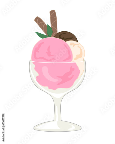 ice cream dessert
