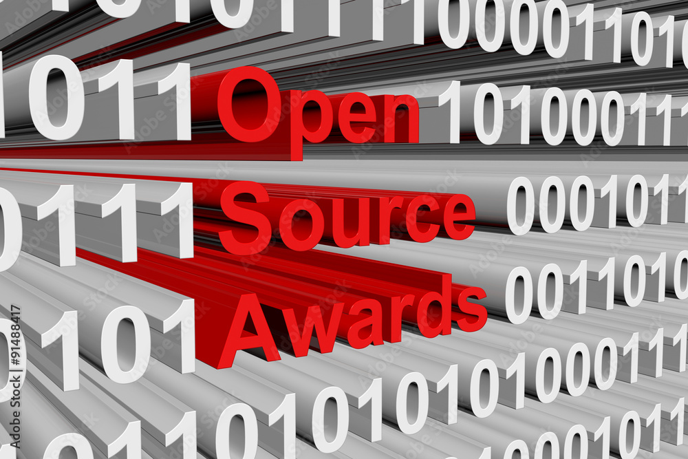 the open source awards is presented in the form of binary code