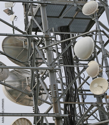Fotografie telecommunications antennas and repeaters
