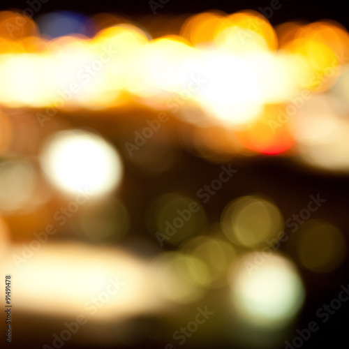 golden bright lights on dark night background © Syda Productions