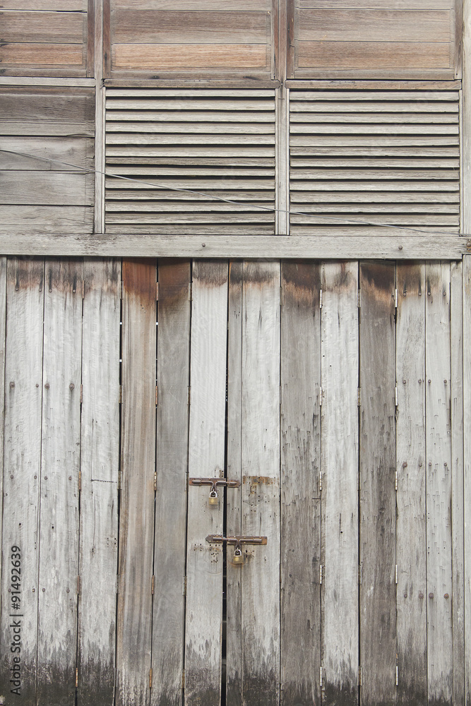 Old wooden building at old town ; Songkhla province Thailand Old wooden building at old town ; Songkhla province Thailand