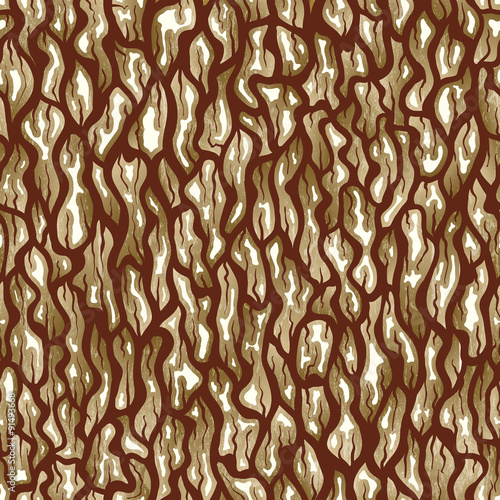 Tree bark texture. Seamless vector background.