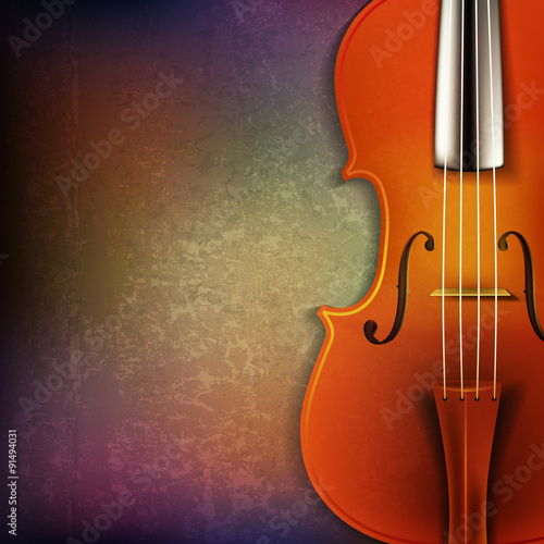 abstract grunge background with acoustic guitar