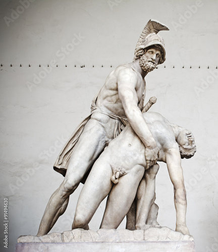 Patroclo e Menelao statue in Florence photo