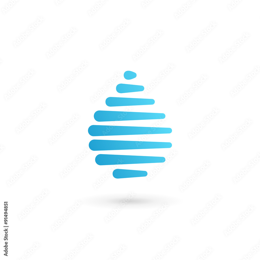 Water drop symbol logo design template icon. May be used in ecol Water drop symbol logo design template icon. May be used in ecol