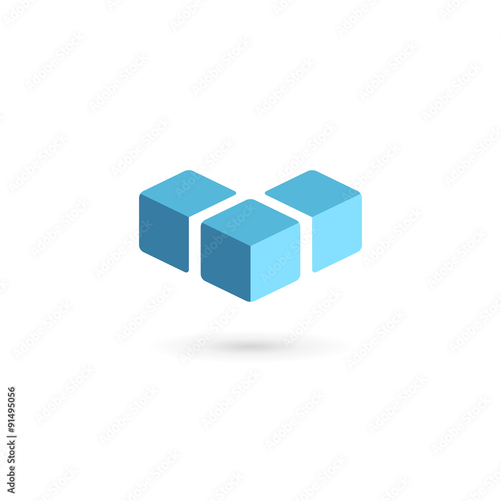 Obraz premium Elementy szablonu projektu ikona logo litery V.