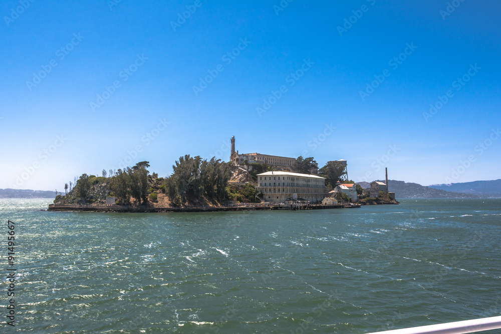 Alcatraz Island in the San Francisco Bay, California