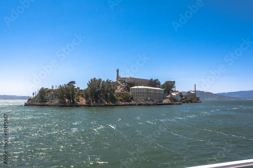 Fototapeta Naklejka Na Ścianę i Meble -  Alcatraz Island in the San Francisco Bay, California