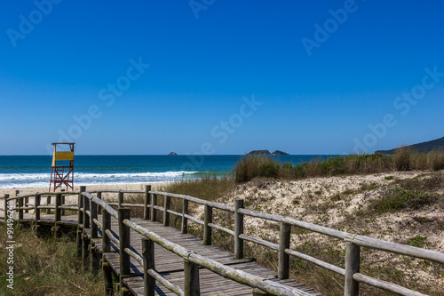 Chegando na praia