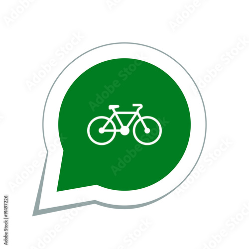 icon bicycle profile