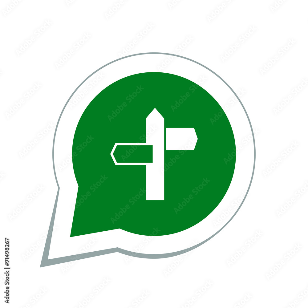 Obraz premium icon road pointer