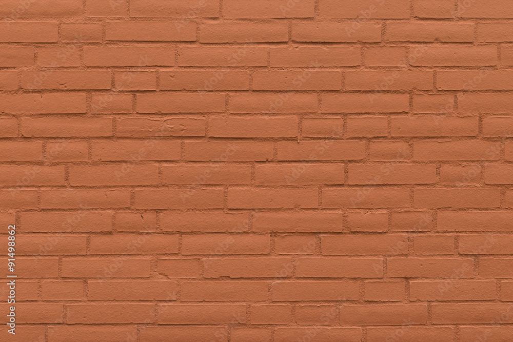 Obraz premium Strukturierte Backsteinmauer - Hintergrund - Rötlichbraun 