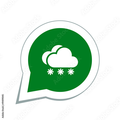 snow cloud meteo icon