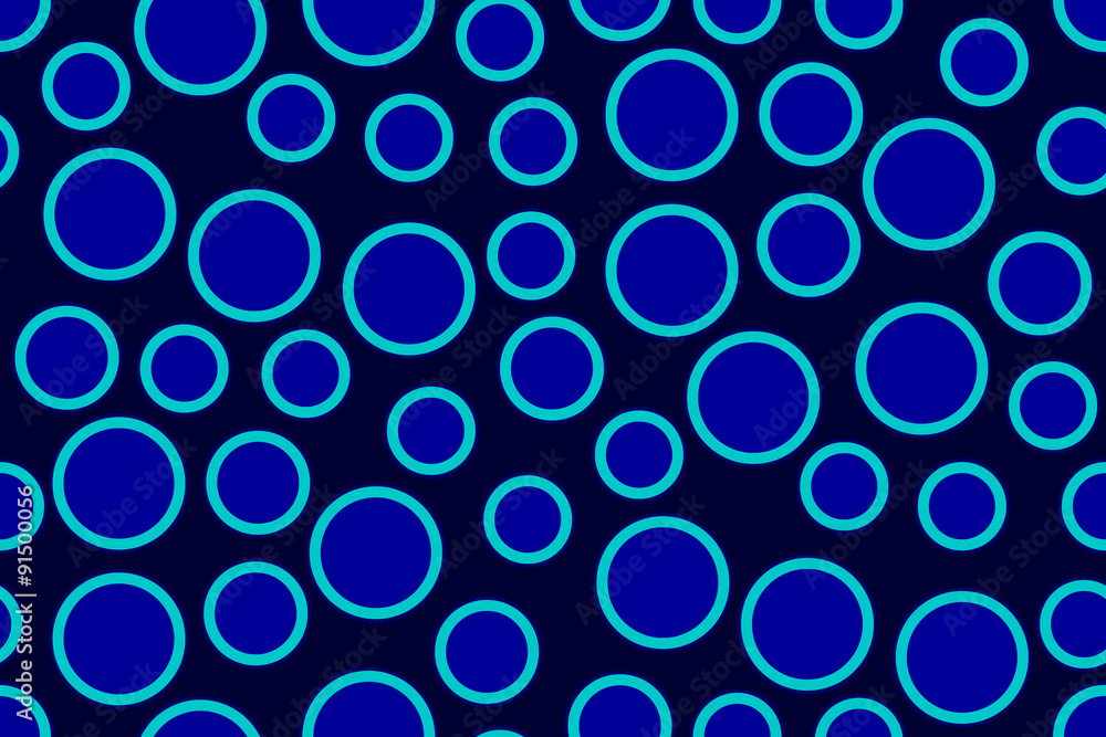 Abstract Seamless Pattern of Set of Rings Abstract Seamless Pattern of Set of Rings