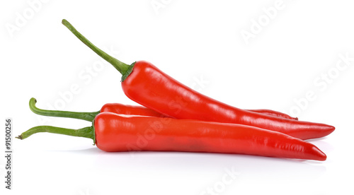 Red chili pepper isolated on a white background