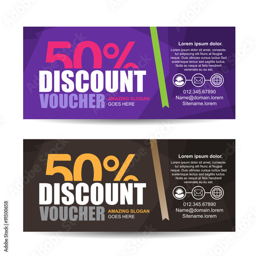 discount voucher template with colorful pattern,cute gift voucher certificate coupon design template,
Collection gift certificate business card banner calling card poster,Vector illustration