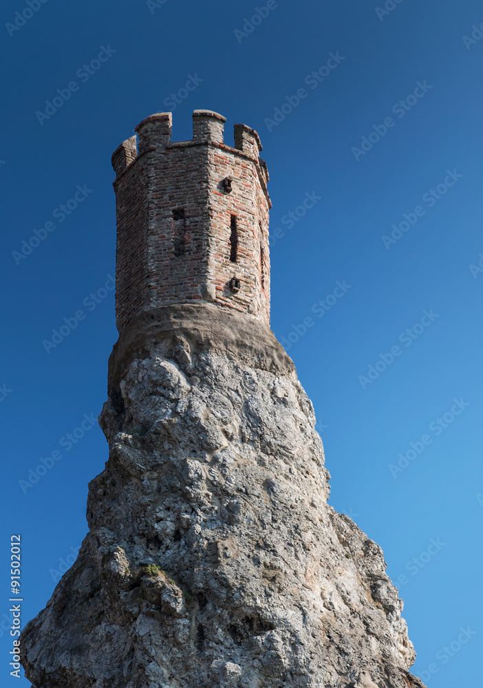 Tower of castle Devin in Bratislava