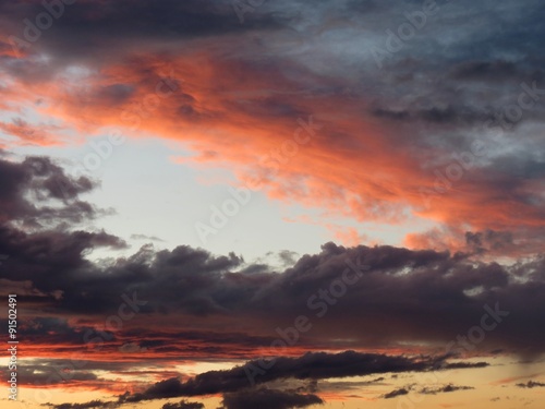 Abendhimmel mit Wolken