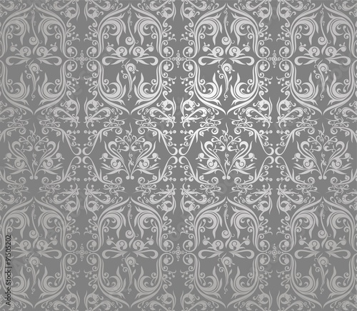 Wallpaper Silver Ethnic Abstract Yogyakarta