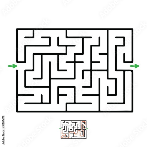 Black vector maze