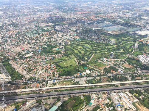 city view from sky