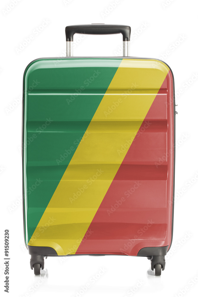Fototapeta Suitcase with national flag series - Congo-Brazziville