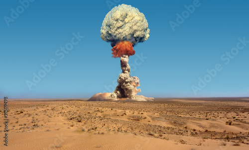 Nuclear explosion.